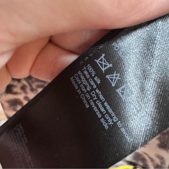 AllSaints Alia Juba silk dress with a leopard print size medium women’s - Picture 6 of 8